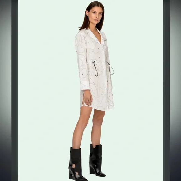 Off White Puzzle Dress White Women’s - Picture 1 of 12
